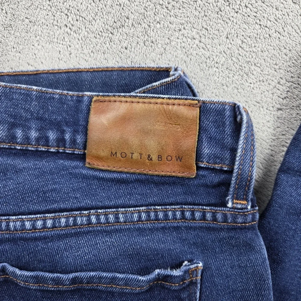 Mott & Bow Slim Jeans Mens 34x31 Blue Oliver Tapered Stretch Denim Casual‎